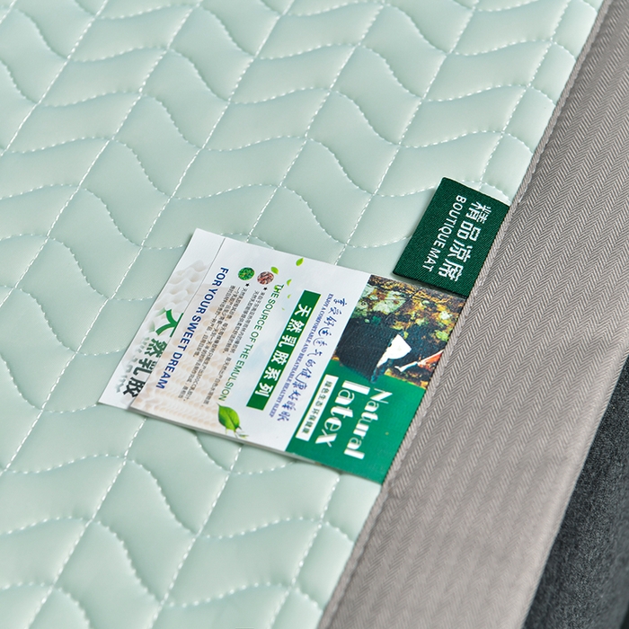 91家纺网 家纺一手货源 找家纺 小牛席业 2026新款凉感乳胶席系列-凉席藤席冰藤席竹席空调席草席冰丝席豆豆席乳胶席三件套 凉感乳胶席（水绿）