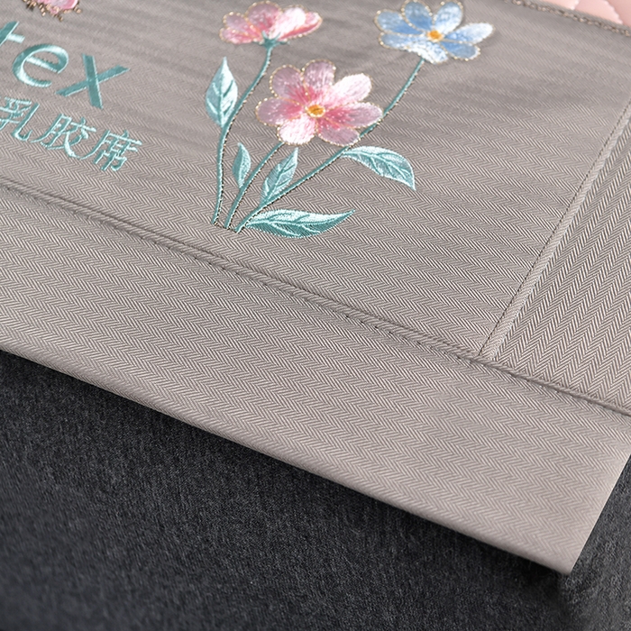 91家纺网 家纺一手货源 找家纺 小牛席业 2026新款凉感乳胶席系列-凉席藤席冰藤席竹席空调席草席冰丝席豆豆席乳胶席三件套 凉感乳胶席（豆沙）