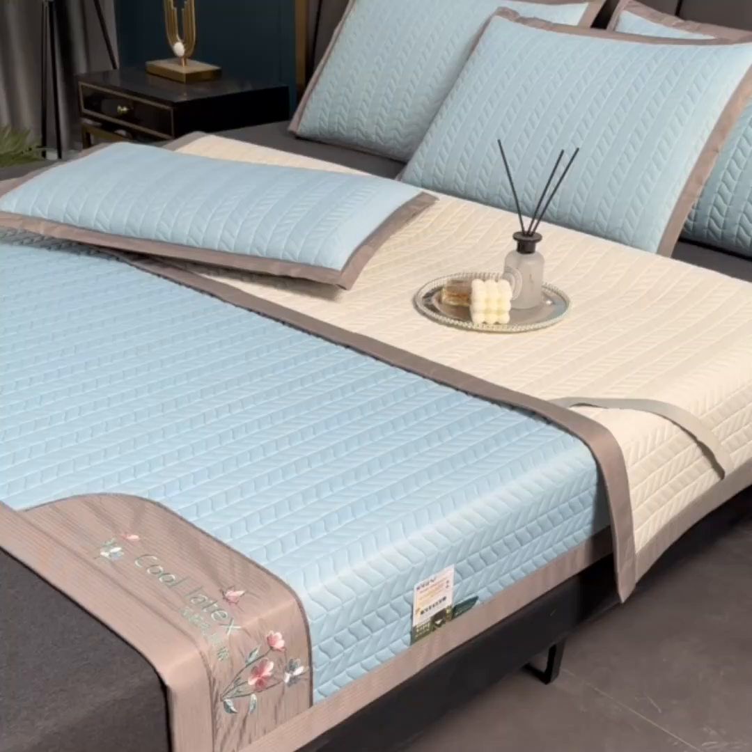 91家纺网 家纺一手货源 找家纺 （总）小牛席业 2026新款凉感乳胶席系列-凉席藤席冰藤席竹席空调席草席冰丝席豆豆席乳胶席三件套