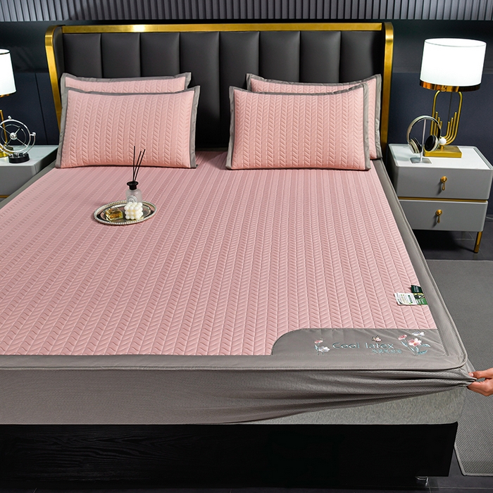 91家纺网 家纺一手货源 找家纺 （总）小牛席业 2026新款凉感乳胶席系列（床笠款）凉席藤席冰藤席竹席空调席草席冰丝席豆豆席乳胶席三件套