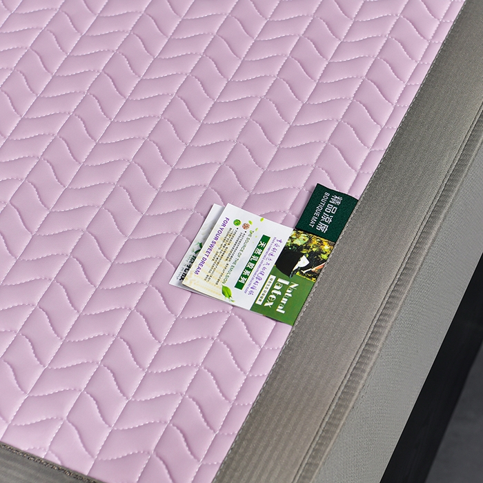 91家纺网 家纺一手货源 找家纺 小牛席业 2026新款凉感乳胶席系列（床笠款）凉席藤席冰藤席竹席空调席草席冰丝席豆豆席乳胶席三件套 凉感乳胶席-浅紫（床笠款）