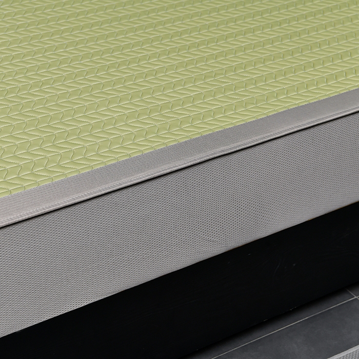 91家纺网 家纺一手货源 找家纺 小牛席业 2026新款凉感乳胶席系列（床笠款）凉席藤席冰藤席竹席空调席草席冰丝席豆豆席乳胶席三件套 凉感乳胶席-果绿（床笠款）