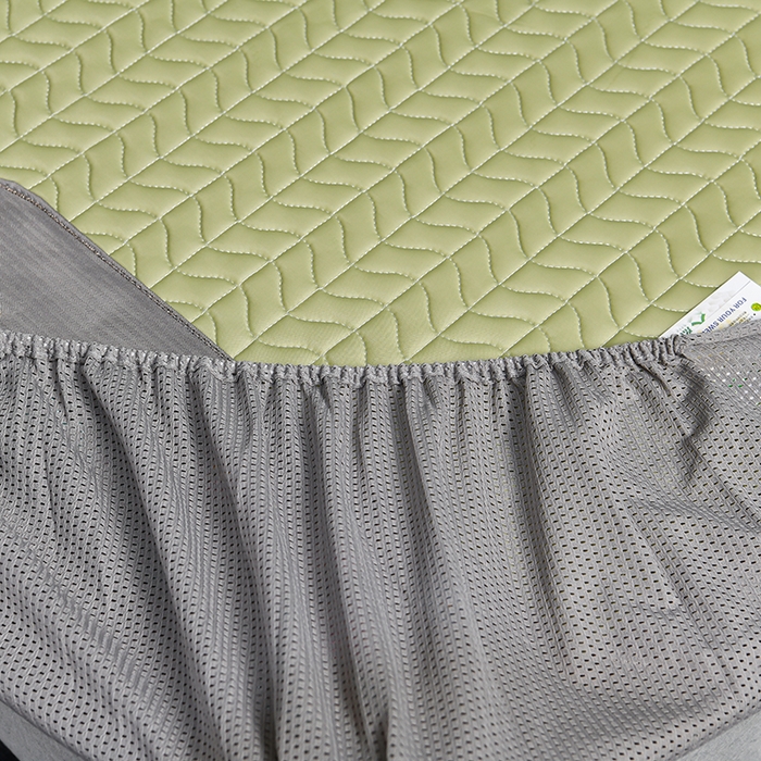 91家纺网 家纺一手货源 找家纺 小牛席业 2026新款凉感乳胶席系列（床笠款）凉席藤席冰藤席竹席空调席草席冰丝席豆豆席乳胶席三件套 凉感乳胶席-果绿（床笠款）