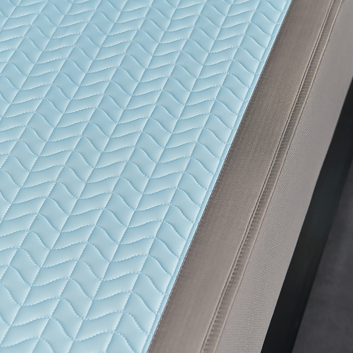 91家纺网 家纺一手货源 找家纺 小牛席业 2026新款凉感乳胶席系列（床笠款）凉席藤席冰藤席竹席空调席草席冰丝席豆豆席乳胶席三件套 凉感乳胶席-天蓝（床笠款）