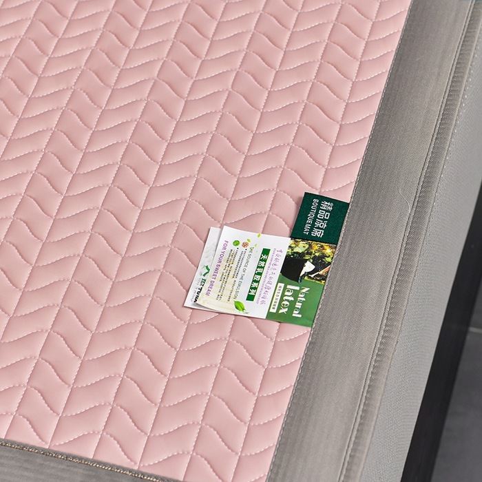 91家纺网 家纺一手货源 找家纺 小牛席业 2026新款凉感乳胶席系列（床笠款）凉席藤席冰藤席竹席空调席草席冰丝席豆豆席乳胶席三件套 凉感乳胶席-豆沙（床笠款）