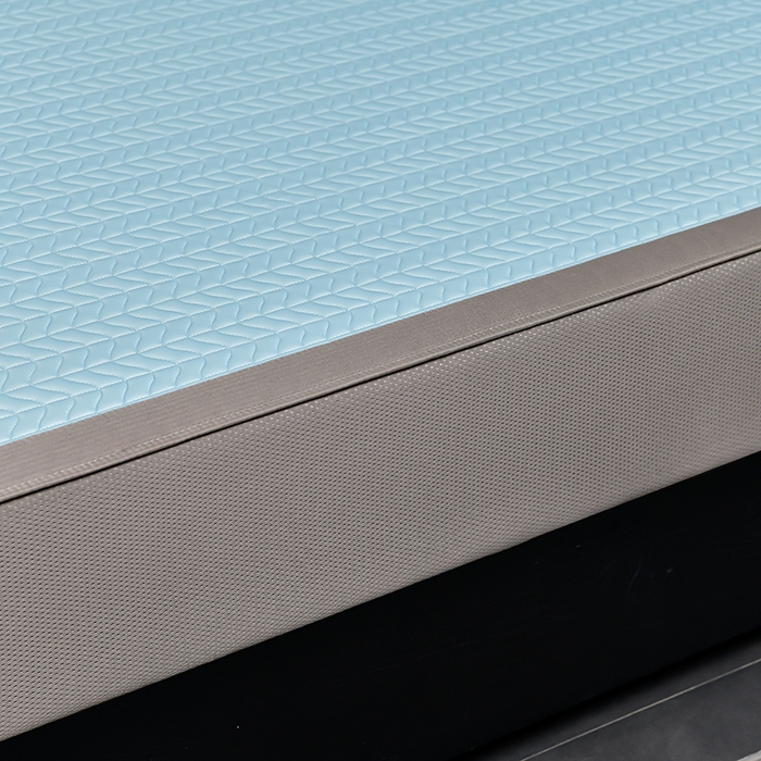 91家纺网 家纺一手货源 找家纺 小牛席业 2026新款凉感乳胶席系列（床笠款）凉席藤席冰藤席竹席空调席草席冰丝席豆豆席乳胶席三件套 凉感乳胶席-天蓝（床笠款）