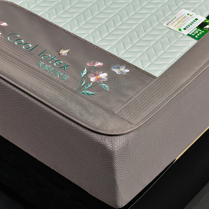 91家纺网 家纺一手货源 找家纺 小牛席业 2026新款凉感乳胶席系列（床笠款）凉席藤席冰藤席竹席空调席草席冰丝席豆豆席乳胶席三件套 凉感乳胶席-水绿（床笠款）