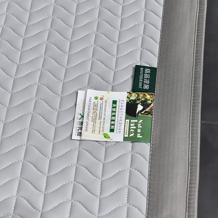 91家纺网 家纺一手货源 找家纺 小牛席业 2026新款凉感乳胶席系列（床笠款）凉席藤席冰藤席竹席空调席草席冰丝席豆豆席乳胶席三件套 凉感乳胶席-浅灰（床笠款）