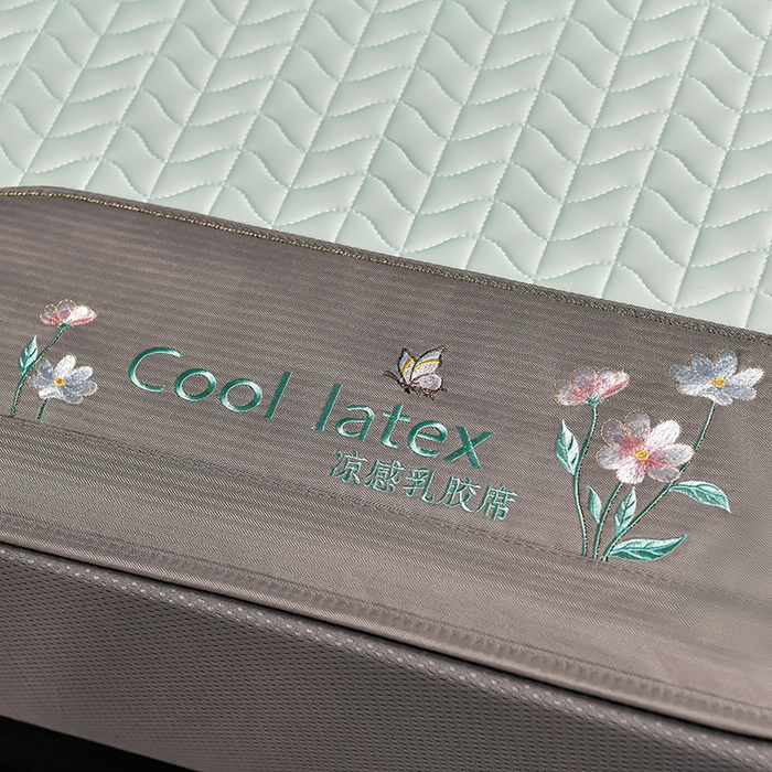 91家纺网 家纺一手货源 找家纺 小牛席业 2026新款凉感乳胶席系列（床笠款）凉席藤席冰藤席竹席空调席草席冰丝席豆豆席乳胶席三件套 凉感乳胶席-水绿（床笠款）