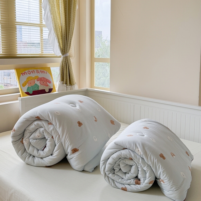 91家纺网 家纺一手货源 找家纺 暖生活 2026新款婴儿级牛奶针织棉大豆四季被冬被春秋被被子被芯查理汪