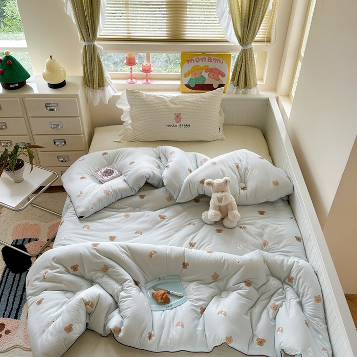 91家纺网 家纺一手货源 找家纺 暖生活 2026新款婴儿级牛奶针织棉大豆四季被冬被春秋被被子被芯查理汪