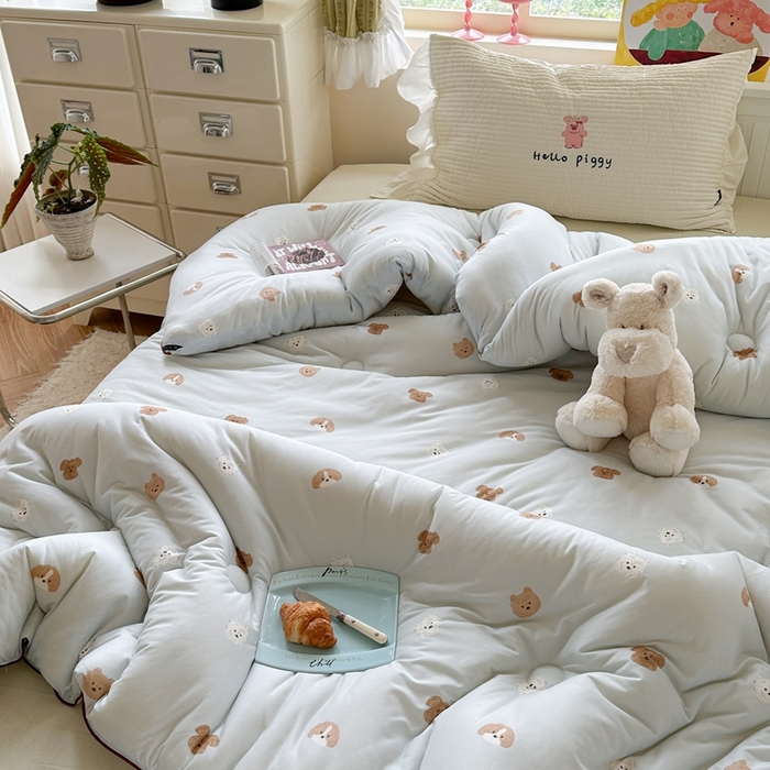 91家纺网 家纺一手货源 找家纺 暖生活 2026新款婴儿级牛奶针织棉大豆四季被冬被春秋被被子被芯查理汪