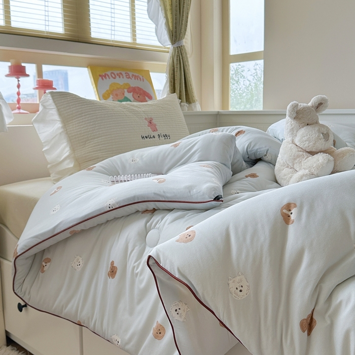 91家纺网 家纺一手货源 找家纺 暖生活 2026新款婴儿级牛奶针织棉大豆四季被冬被春秋被被子被芯查理汪