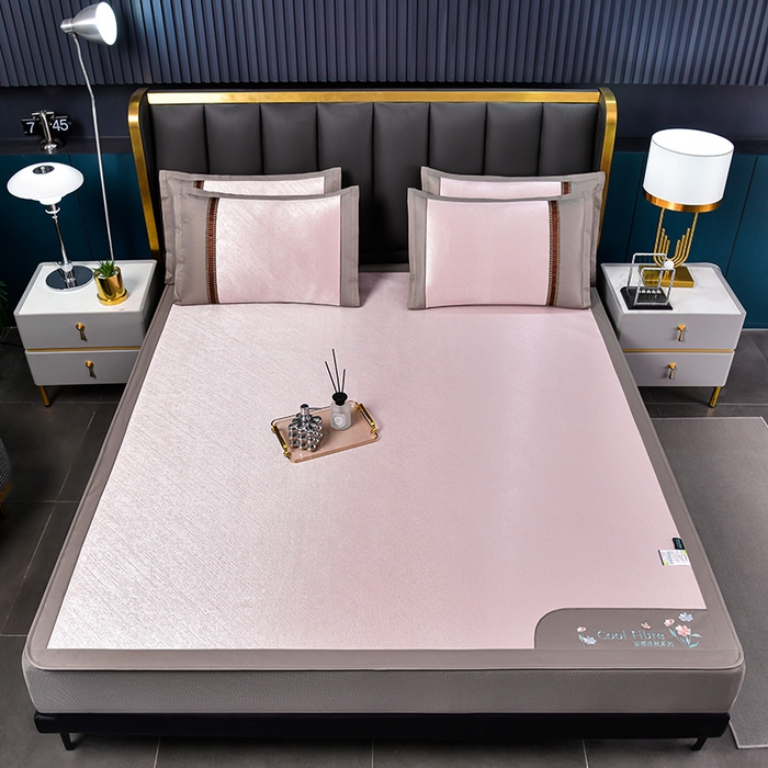 91家纺网 家纺一手货源 找家纺 （总）小牛席业 2026新款超精密冰丝席-小斜纹系列-床笠款凉席藤席冰藤席冰丝席竹席草席空调席乳胶席豆豆席