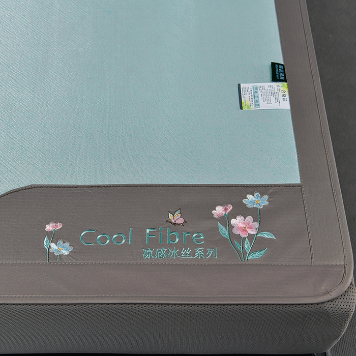 91家纺网 家纺一手货源 找家纺 小牛席业 2026新款超精密冰丝席-小斜纹系列-床笠款凉席藤席冰藤席冰丝席竹席草席空调席乳胶席豆豆席 超精密冰丝席-小斜纹系列-床笠款（绿