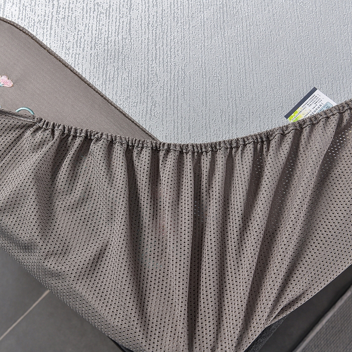 91家纺网 家纺一手货源 找家纺 小牛席业 2026新款超精密冰丝席-小斜纹系列-床笠款凉席藤席冰藤席冰丝席竹席草席空调席乳胶席豆豆席 超精密冰丝席-小斜纹系列-床笠款（银