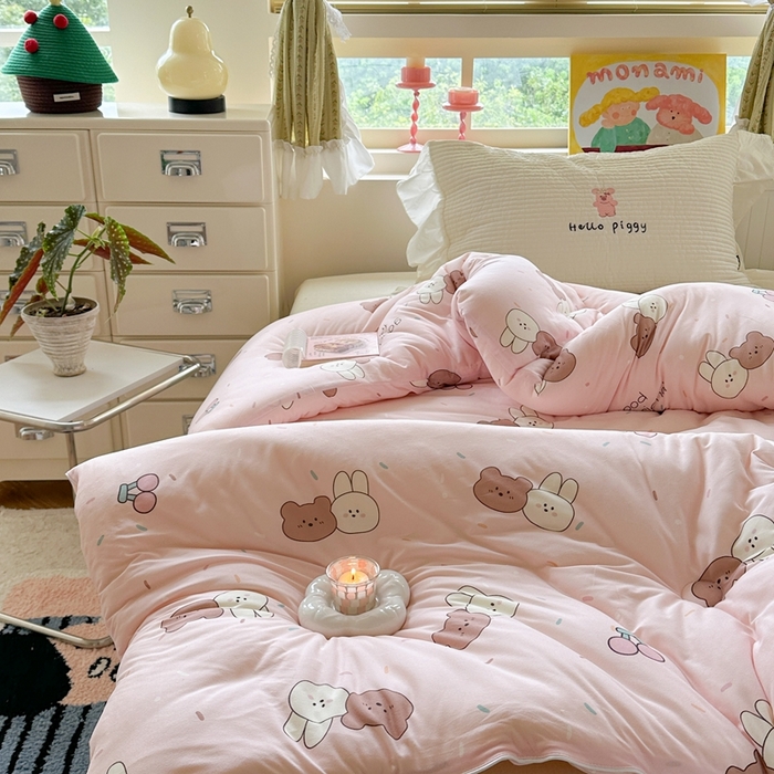 暖生活 2026新款婴儿级牛奶针织棉大豆四季被冬被春秋被被子被芯好朋友