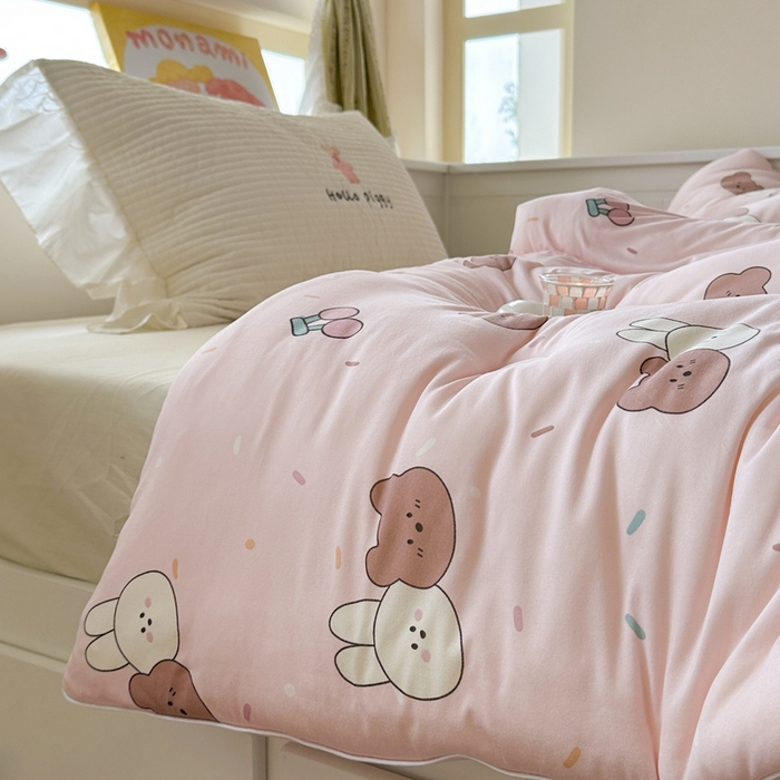 91家纺网 家纺一手货源 找家纺 暖生活 2026新款婴儿级牛奶针织棉大豆四季被冬被春秋被被子被芯好朋友