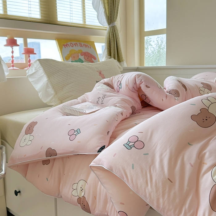 91家纺网 家纺一手货源 找家纺 暖生活 2026新款婴儿级牛奶针织棉大豆四季被冬被春秋被被子被芯好朋友