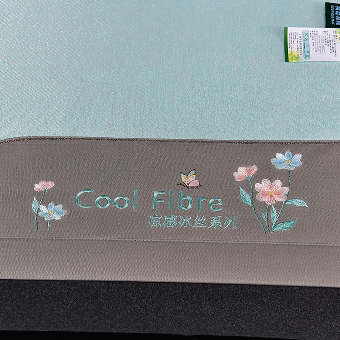 91家纺网 家纺一手货源 找家纺 小牛席业 2026新款超精密冰丝席-小斜纹系列凉席藤席冰藤席冰丝席竹席草席空调席乳胶席豆豆席 超精密冰丝席-小斜纹（绿色）