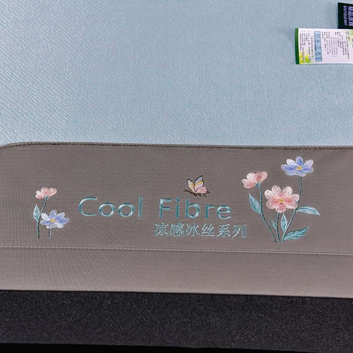 91家纺网 家纺一手货源 找家纺 小牛席业 2026新款超精密冰丝席-小斜纹系列凉席藤席冰藤席冰丝席竹席草席空调席乳胶席豆豆席 超精密冰丝席-小斜纹（蓝色）