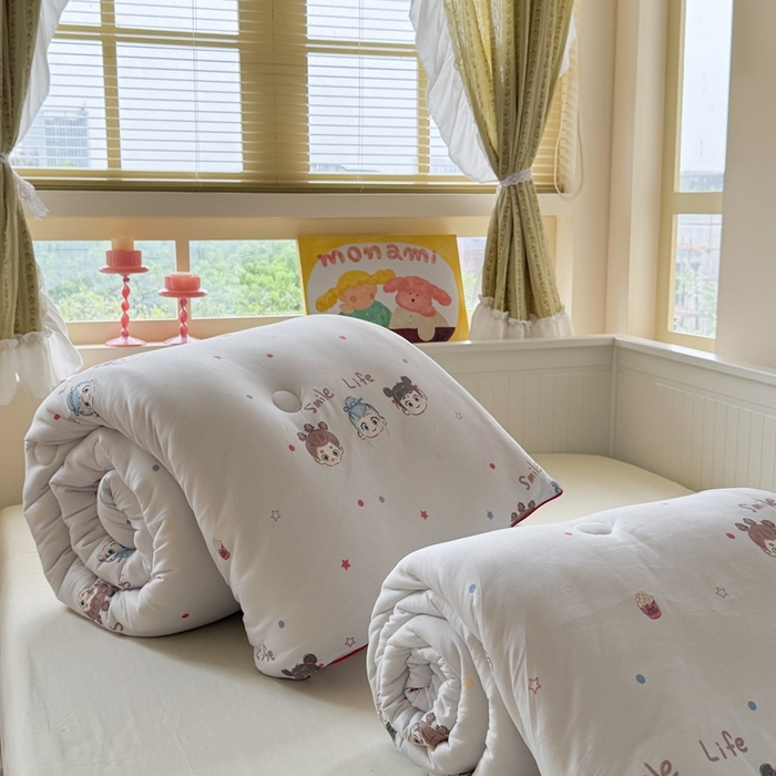 91家纺网 家纺一手货源 找家纺 暖生活 2026新款婴儿级牛奶针织棉大豆四季被冬被春秋被被子被芯哪吒