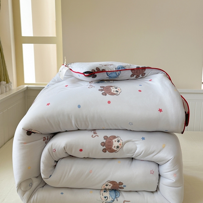 91家纺网 家纺一手货源 找家纺 暖生活 2026新款婴儿级牛奶针织棉大豆四季被冬被春秋被被子被芯哪吒