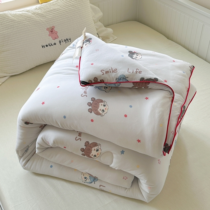 91家纺网 家纺一手货源 找家纺 暖生活 2026新款婴儿级牛奶针织棉大豆四季被冬被春秋被被子被芯哪吒