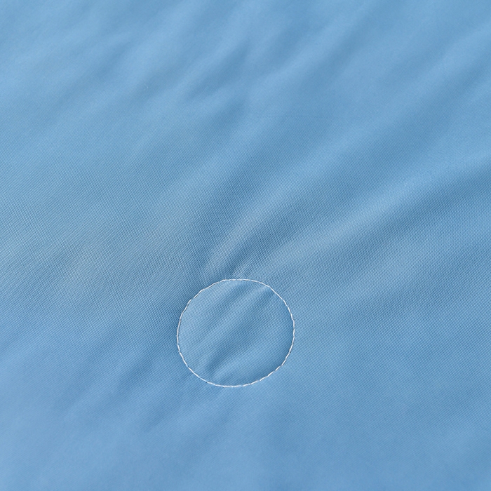 91家纺网 家纺一手货源 找家纺 畅畅家纺 2026新款凉感丝唯美床裙夏被凉席三件套夏被四件套 唯美-海天蓝