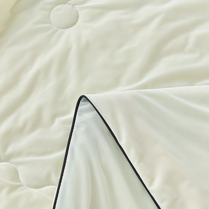 91家纺网 家纺一手货源 找家纺 畅畅家纺 2026新款凉感丝唯美床裙夏被凉席三件套夏被四件套 唯美-青柠绿