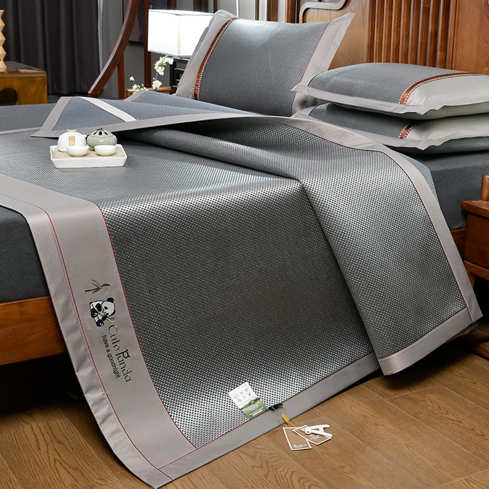 91家纺网 家纺一手货源 找家纺 （总）小牛席业 2026新款加厚款-经典熊猫冰藤席系列-凉席藤席冰藤席竹席空调席草席冰丝席豆豆席乳胶席三件套