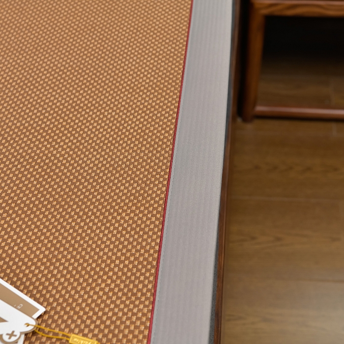 91家纺网 家纺一手货源 找家纺 小牛席业 2026新款加厚款-经典熊猫冰藤席系列-凉席藤席冰藤席竹席空调席草席冰丝席豆豆席乳胶席三件套 加厚款-经典熊猫冰藤席（咖色）