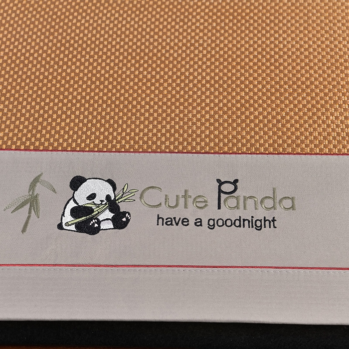 91家纺网 家纺一手货源 找家纺 小牛席业 2026新款加厚款-经典熊猫冰藤席系列-凉席藤席冰藤席竹席空调席草席冰丝席豆豆席乳胶席三件套 加厚款-经典熊猫冰藤席（咖色）