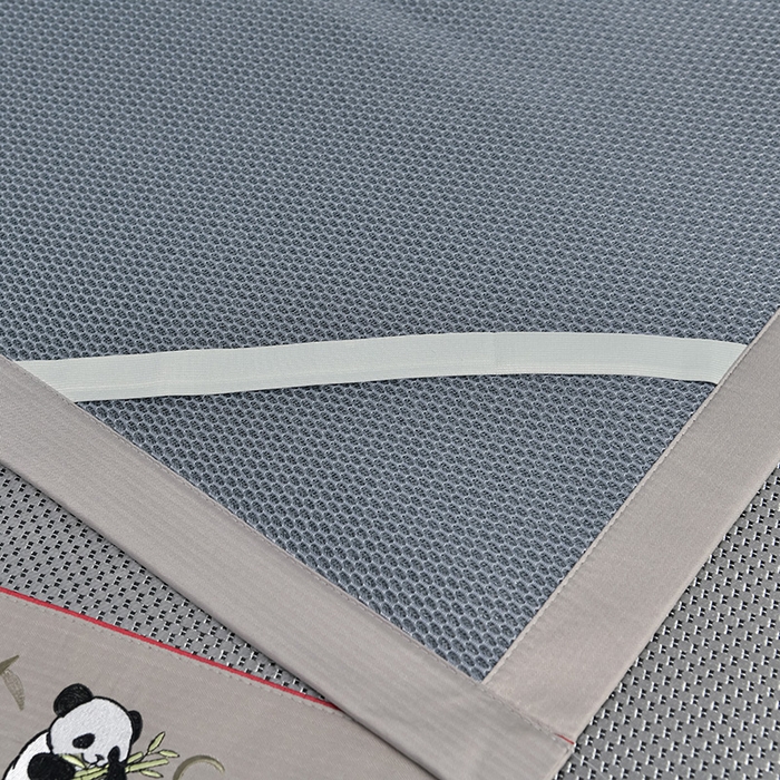 91家纺网 家纺一手货源 找家纺 小牛席业 2026新款加厚款-经典熊猫冰藤席系列-凉席藤席冰藤席竹席空调席草席冰丝席豆豆席乳胶席三件套 加厚款-经典熊猫冰藤席（黑咖）