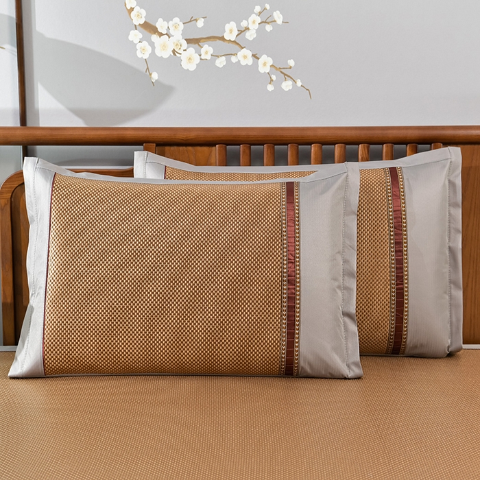 91家纺网 家纺一手货源 找家纺 小牛席业 2026新款加厚款-经典熊猫冰藤席系列-凉席藤席冰藤席竹席空调席草席冰丝席豆豆席乳胶席三件套 加厚款-经典熊猫冰藤席（咖色）