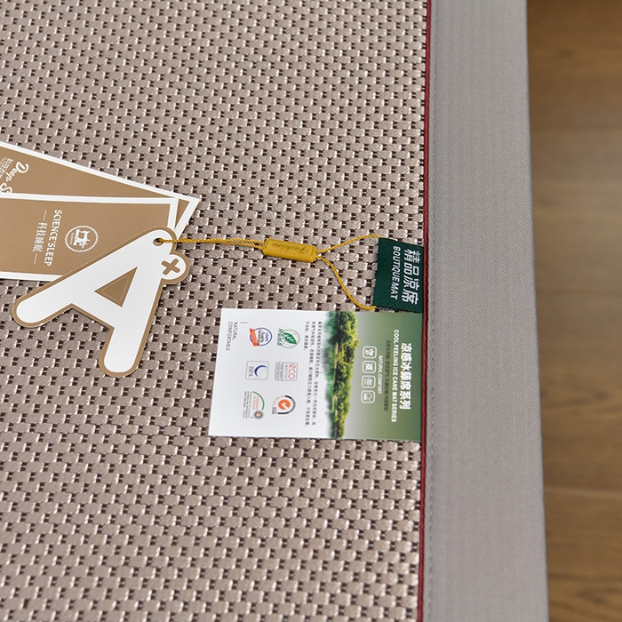 91家纺网 家纺一手货源 找家纺 小牛席业 2026新款加厚款-经典熊猫冰藤席系列-凉席藤席冰藤席竹席空调席草席冰丝席豆豆席乳胶席三件套 加厚款-经典熊猫冰藤席（香槟）