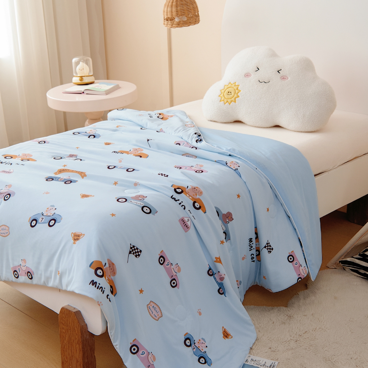 91家纺网 家纺一手货源 找家纺 （总）水洗棉幼儿园夏被仿鹅绒儿童夏凉被空调被夏天午睡被