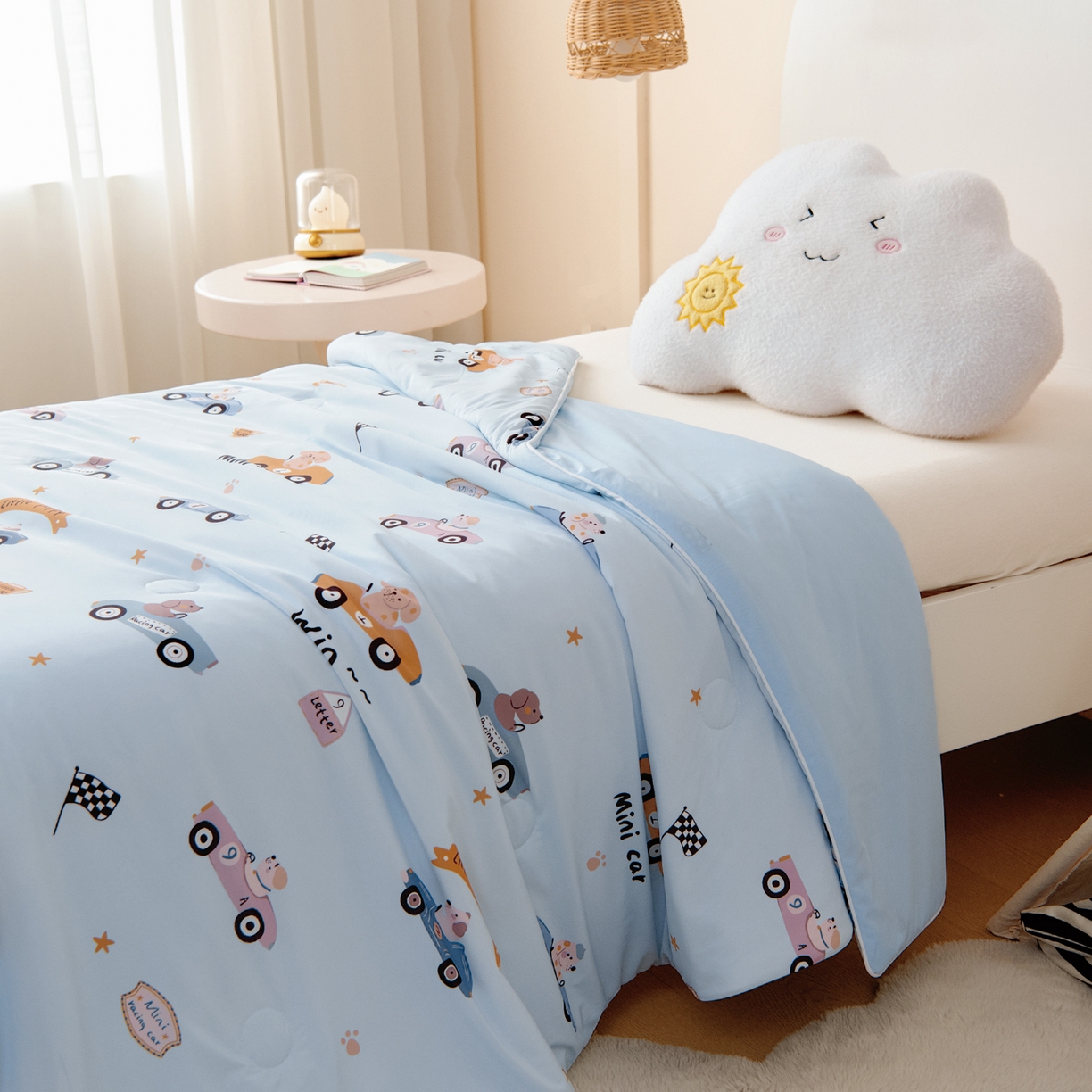 91家纺网 家纺一手货源 找家纺 （总）御棉坊 御棉坊2026圆网A类凉感幼儿园夏凉被宝宝午睡薄被子儿童空调被夏被