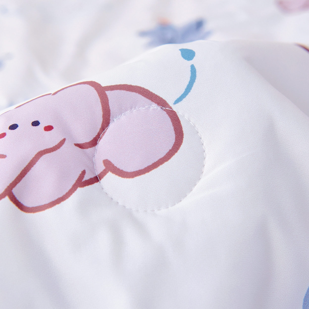 91家纺网 家纺一手货源 找家纺 御棉坊 御棉坊2026圆网A类凉感幼儿园夏凉被宝宝午睡薄被子儿童空调被夏被 顽皮小象