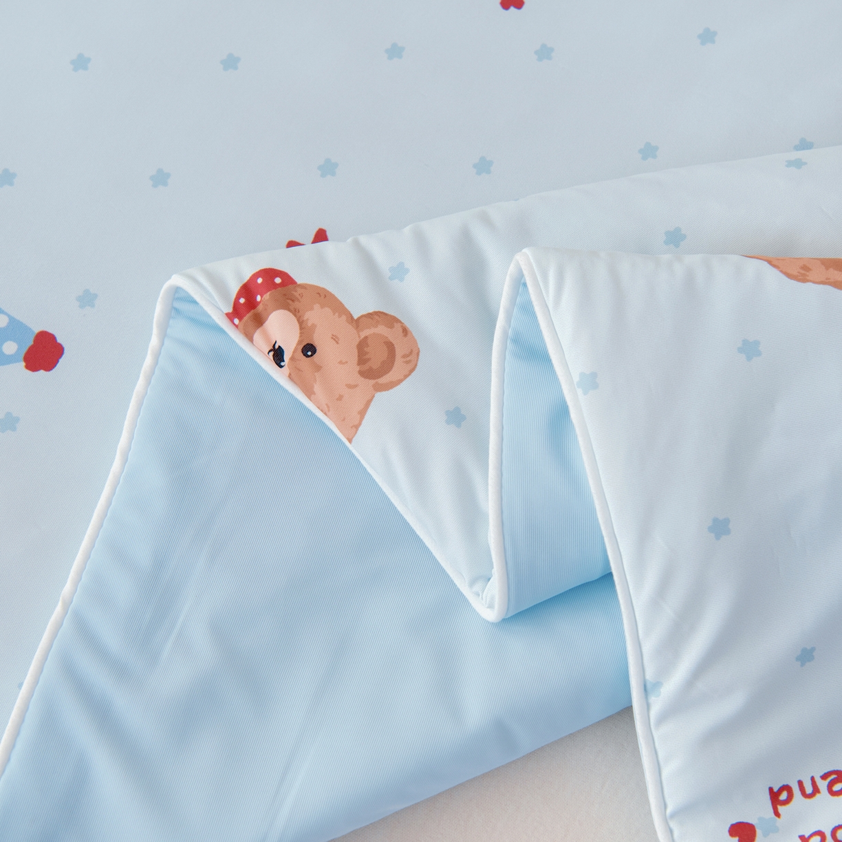 91家纺网 家纺一手货源 找家纺 御棉坊 御棉坊2026圆网A类凉感幼儿园夏凉被宝宝午睡薄被子儿童空调被夏被 好朋友