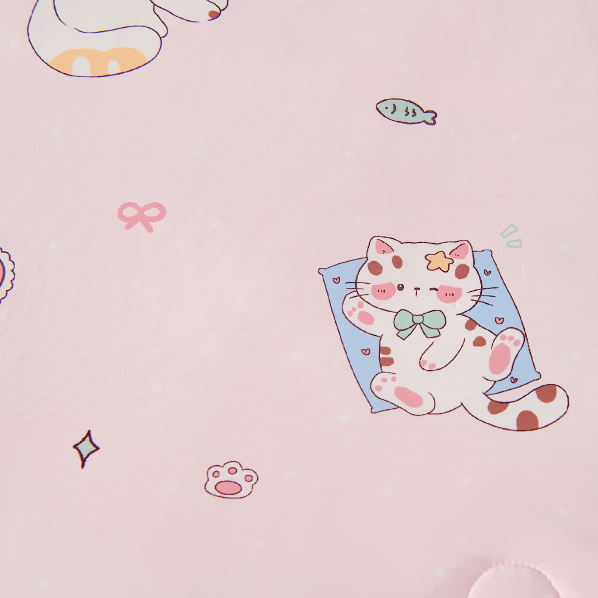 91家纺网 家纺一手货源 找家纺 御棉坊 御棉坊2026圆网A类凉感幼儿园夏凉被宝宝午睡薄被子儿童空调被夏被 开心猫咪