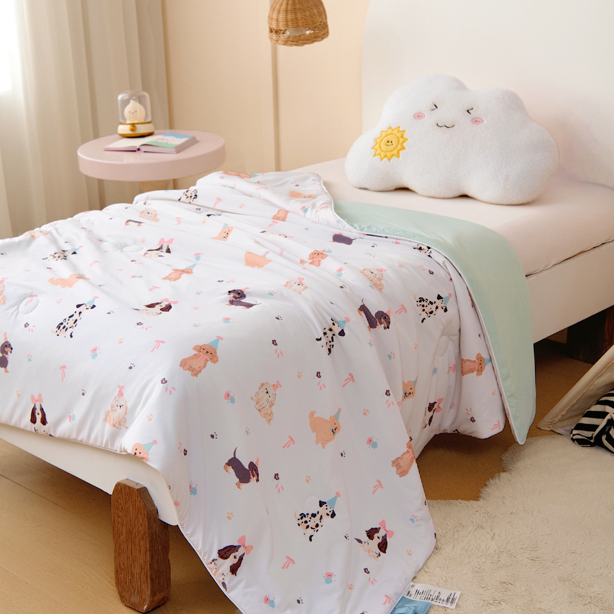 91家纺网 家纺一手货源 找家纺 （总）御棉坊 御棉坊2026圆网A类凉感幼儿园夏凉被宝宝午睡薄被子儿童空调被夏被