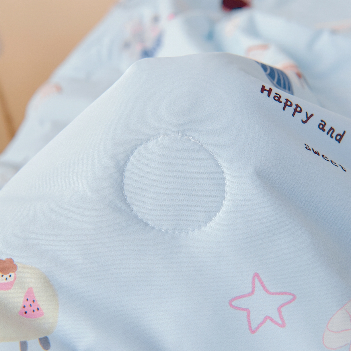 91家纺网 家纺一手货源 找家纺 御棉坊 御棉坊2026圆网A类凉感幼儿园夏凉被宝宝午睡薄被子儿童空调被夏被 小象蛋糕坊