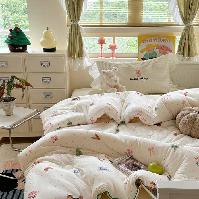 暖生活 2026新款婴儿级牛奶针织棉大豆四季被冬被春秋被被子被芯小绘本