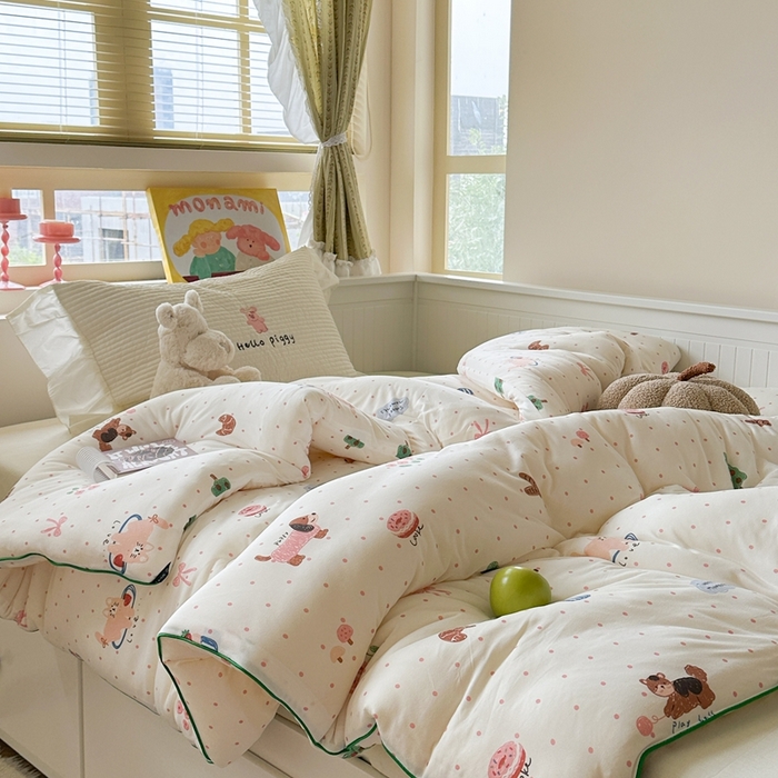 91家纺网 家纺一手货源 找家纺 暖生活 2026新款婴儿级牛奶针织棉大豆四季被冬被春秋被被子被芯小绘本