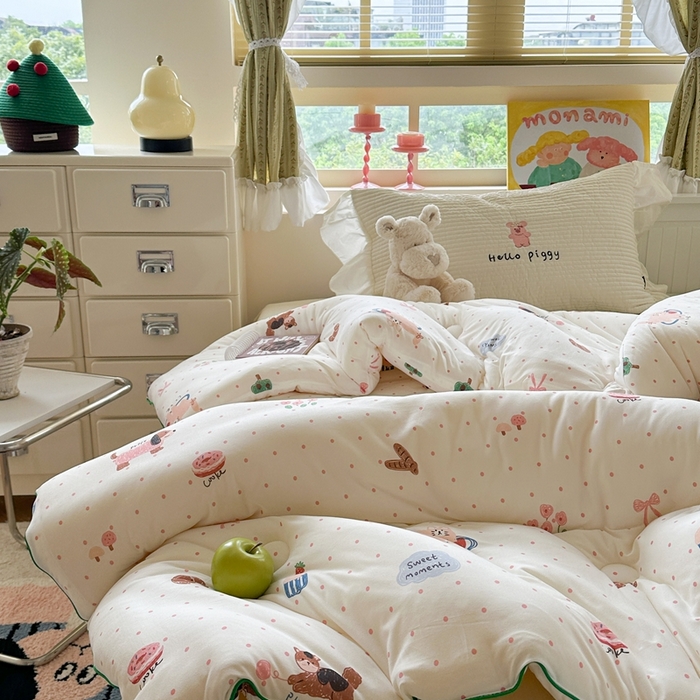 91家纺网 家纺一手货源 找家纺 暖生活 2026新款婴儿级牛奶针织棉大豆四季被冬被春秋被被子被芯小绘本