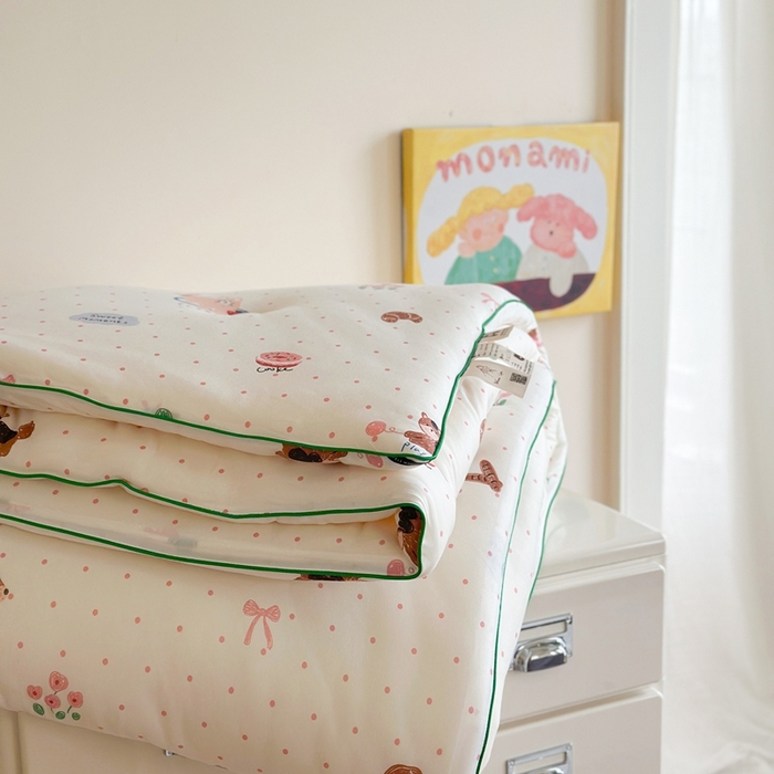 91家纺网 家纺一手货源 找家纺 暖生活 2026新款婴儿级牛奶针织棉大豆四季被冬被春秋被被子被芯小绘本