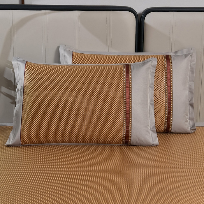 91家纺网 家纺一手货源 找家纺 （总）小牛席业 2026新款加厚款-经典熊猫冰藤席（床笠款）凉席藤席冰藤席竹席空调席草席冰丝席豆豆席乳胶席三件套