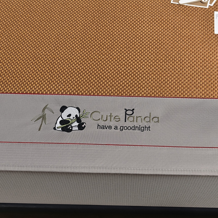 91家纺网 家纺一手货源 找家纺 （总）小牛席业 2026新款加厚款-经典熊猫冰藤席（床笠款）凉席藤席冰藤席竹席空调席草席冰丝席豆豆席乳胶席三件套