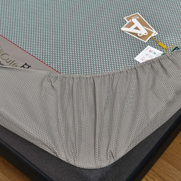 91家纺网 家纺一手货源 找家纺 小牛席业 2026新款加厚款-经典熊猫冰藤席（床笠款）凉席藤席冰藤席竹席空调席草席冰丝席豆豆席乳胶席三件套 加厚款-熊猫冰藤席（床笠款）-绿色